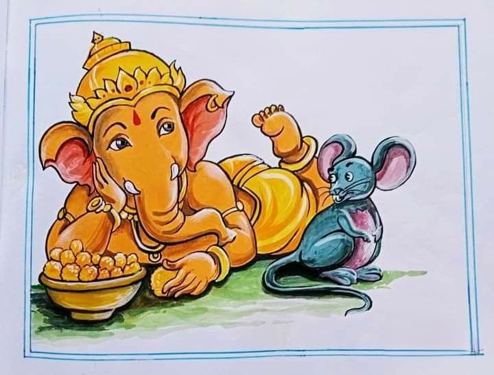 Ganesh Chaturthi Drawing Ideas 2024 Easy and Creative Poster and